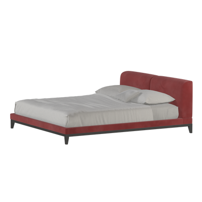 Infinity Upholstered Double Bed with Elegant Headboard