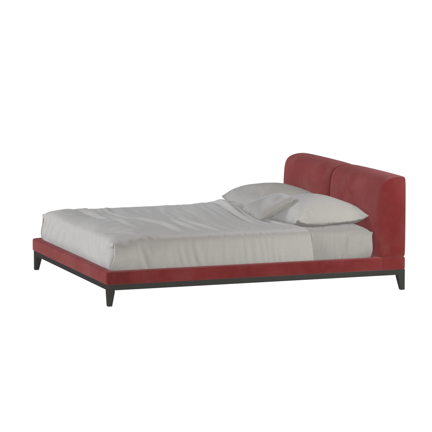 Infinity Upholstered Double Bed with Elegant Headboard