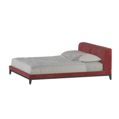 Infinity Upholstered Double Bed with Elegant Headboard