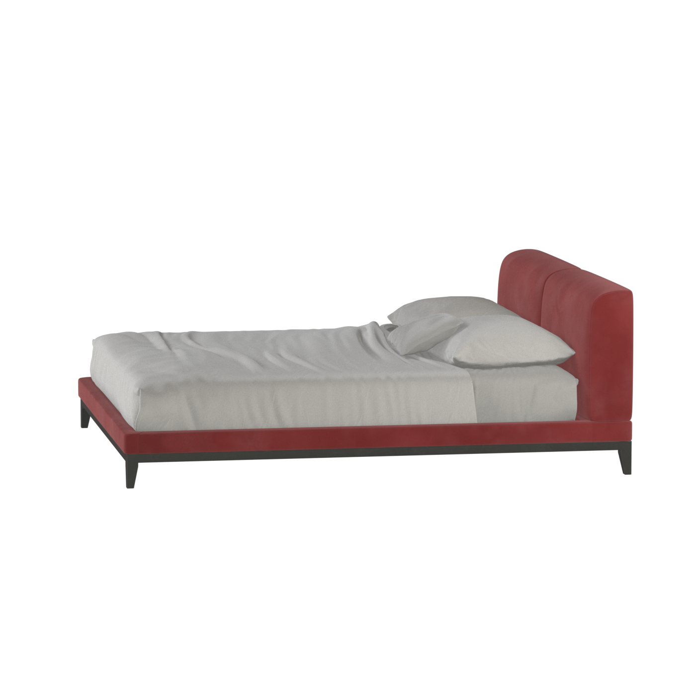 Infinity Upholstered Double Bed with Elegant Headboard