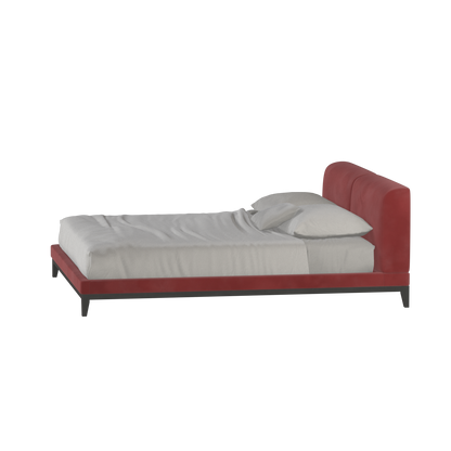 Infinity Upholstered Double Bed with Elegant Headboard