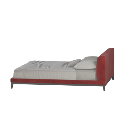 Infinity Upholstered Double Bed with Elegant Headboard