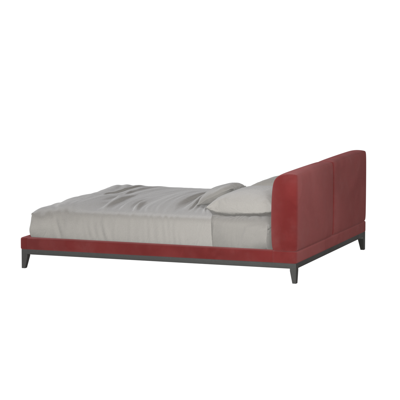 Infinity Upholstered Double Bed with Elegant Headboard