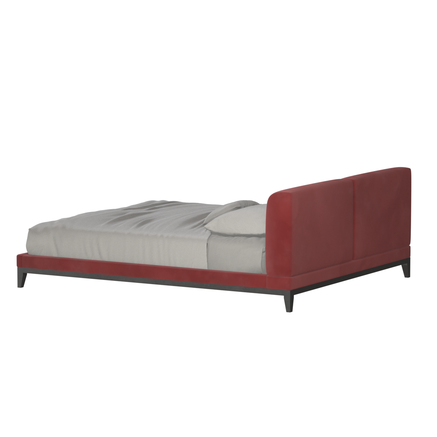 Infinity Upholstered Double Bed with Elegant Headboard