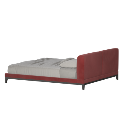 Infinity Upholstered Double Bed with Elegant Headboard