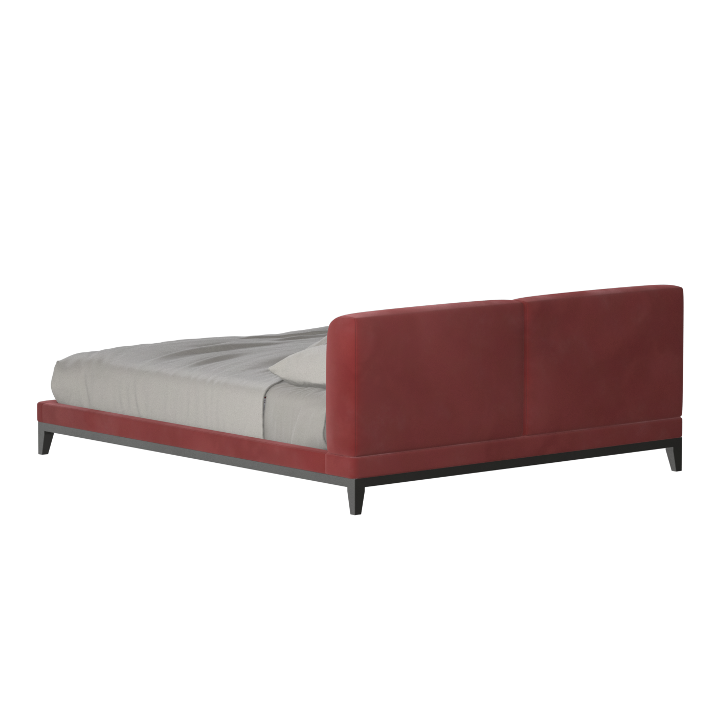 Infinity Upholstered Double Bed with Elegant Headboard