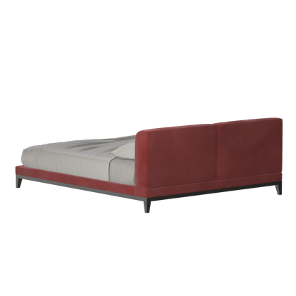 Infinity Upholstered Double Bed with Elegant Headboard