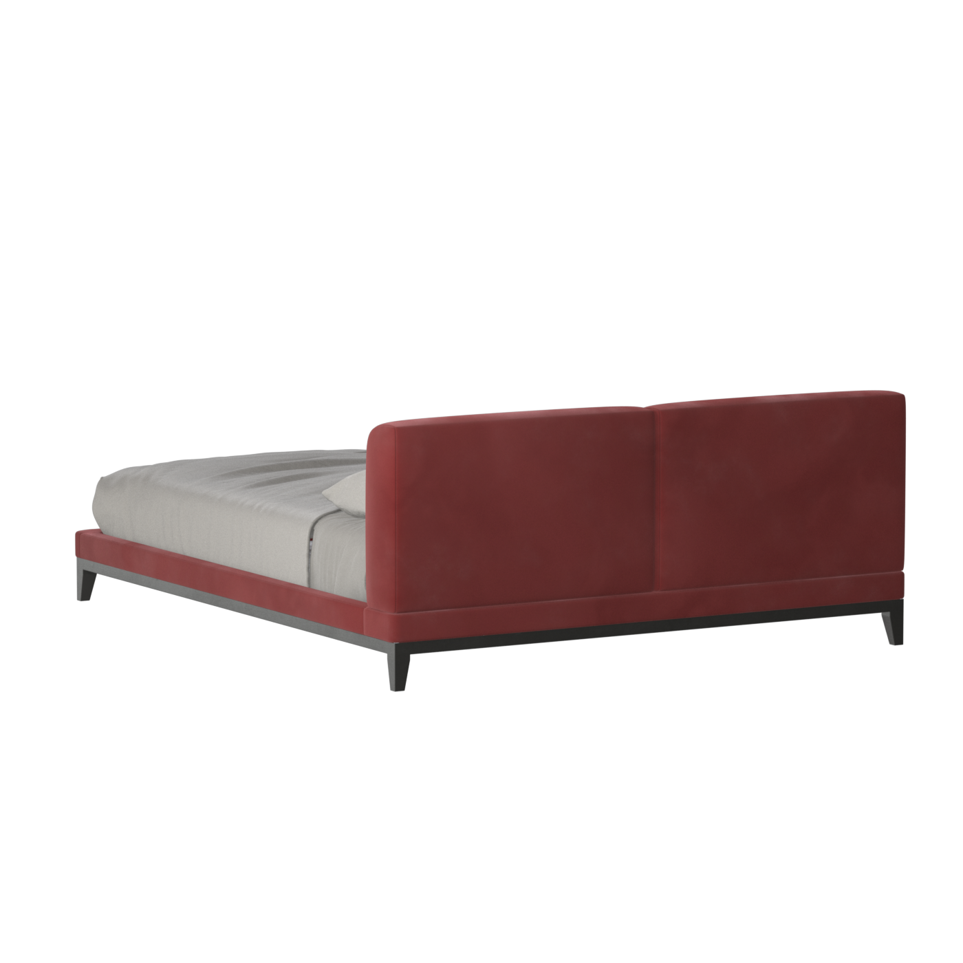 Infinity Upholstered Double Bed with Elegant Headboard