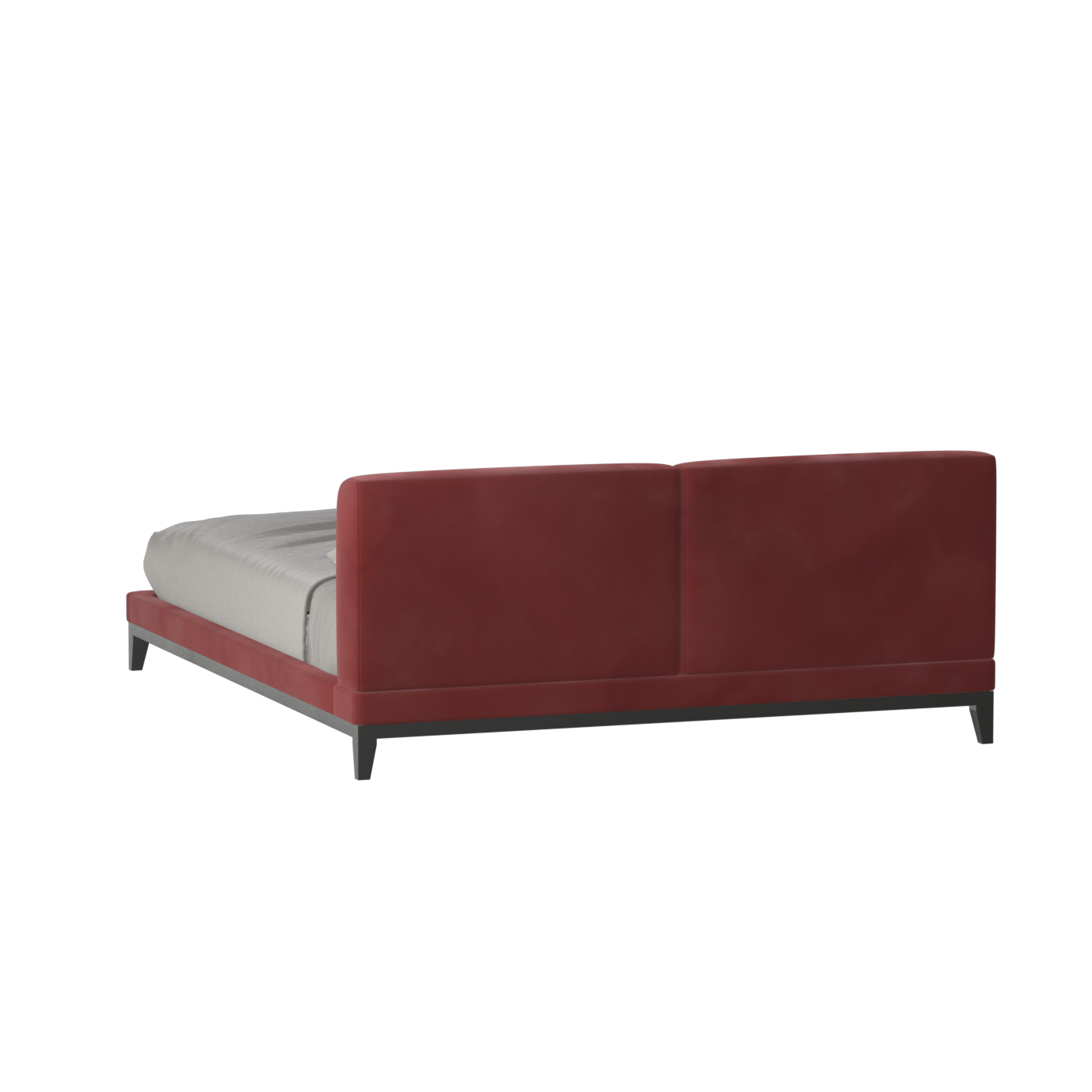 Infinity Upholstered Double Bed with Elegant Headboard