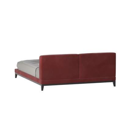 Infinity Upholstered Double Bed with Elegant Headboard