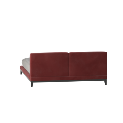 Infinity Upholstered Double Bed with Elegant Headboard