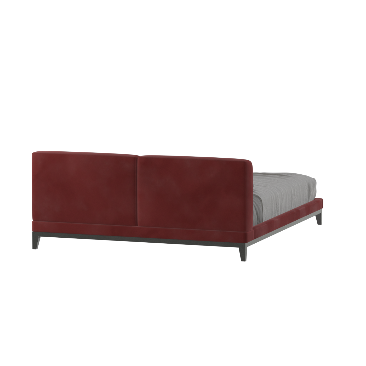 Infinity Upholstered Double Bed with Elegant Headboard