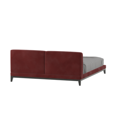 Infinity Upholstered Double Bed with Elegant Headboard