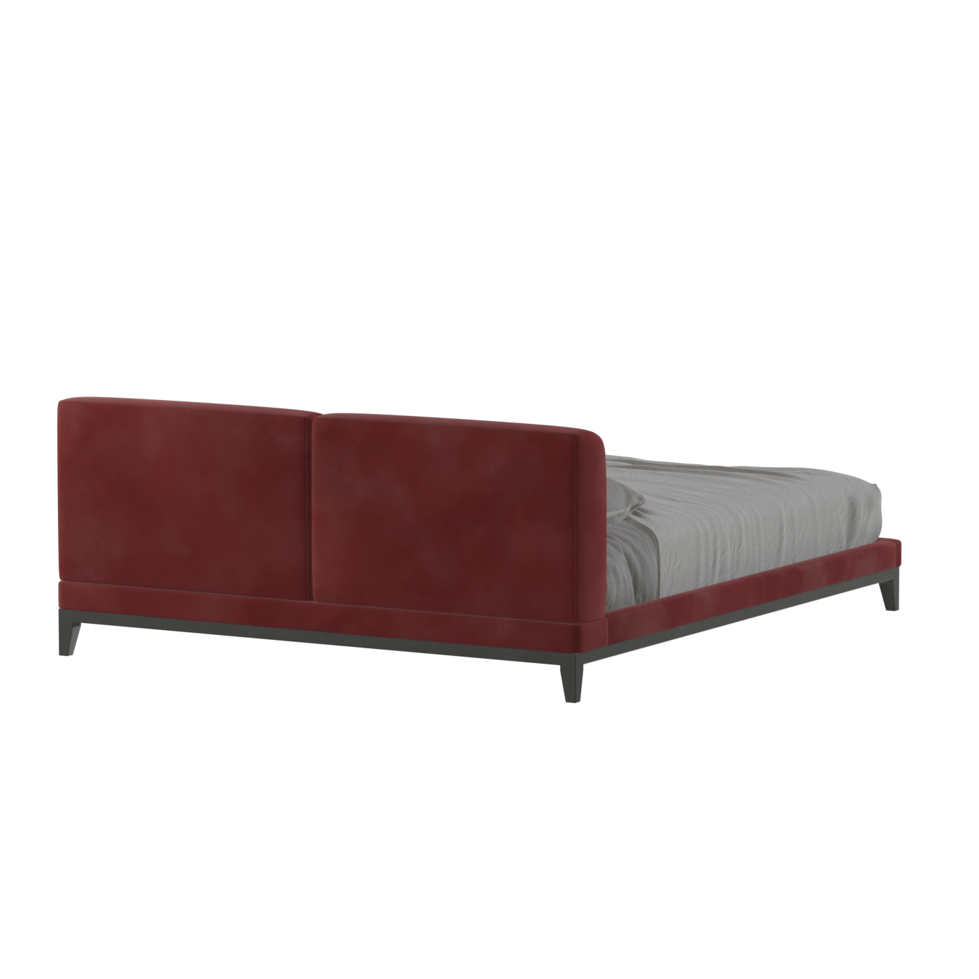 Infinity Upholstered Double Bed with Elegant Headboard
