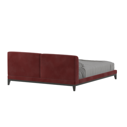 Infinity Upholstered Double Bed with Elegant Headboard