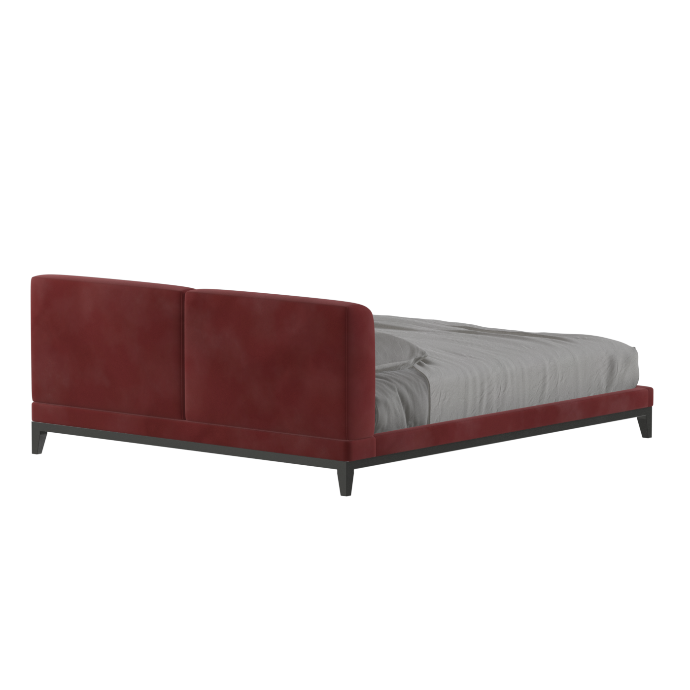 Infinity Upholstered Double Bed with Elegant Headboard