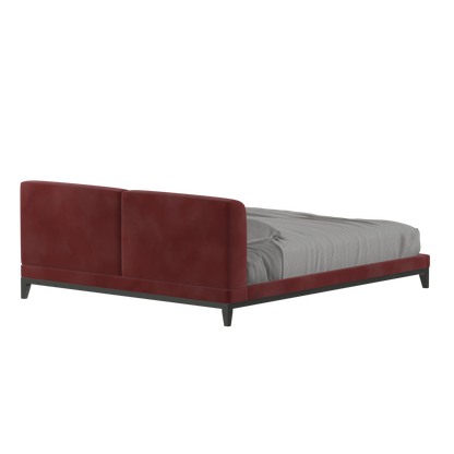 Infinity Upholstered Double Bed with Elegant Headboard