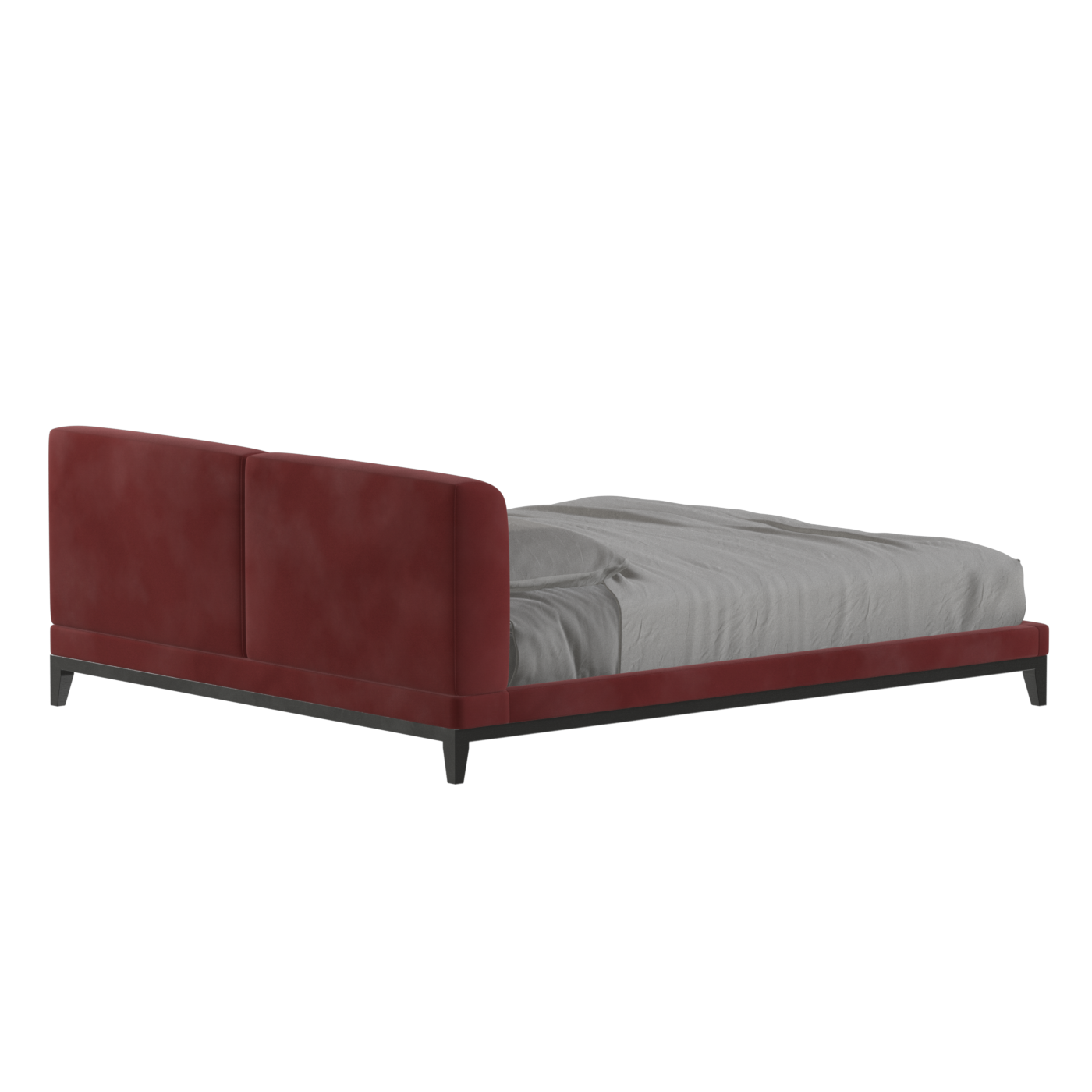 Infinity Upholstered Double Bed with Elegant Headboard
