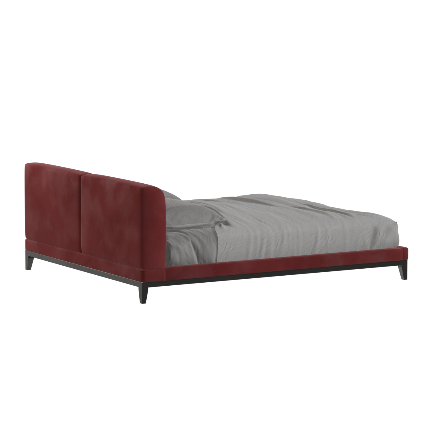 Infinity Upholstered Double Bed with Elegant Headboard