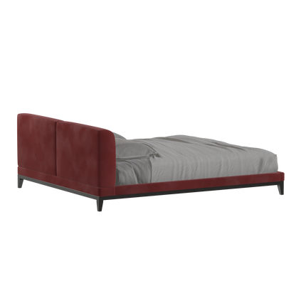 Infinity Upholstered Double Bed with Elegant Headboard