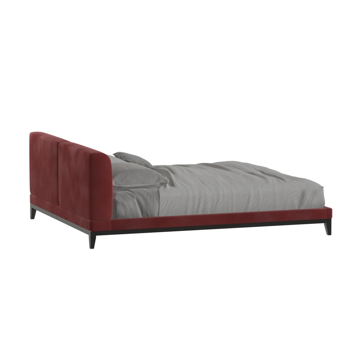 Infinity Upholstered Double Bed with Elegant Headboard