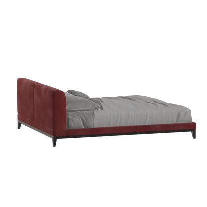 Infinity Upholstered Double Bed with Elegant Headboard