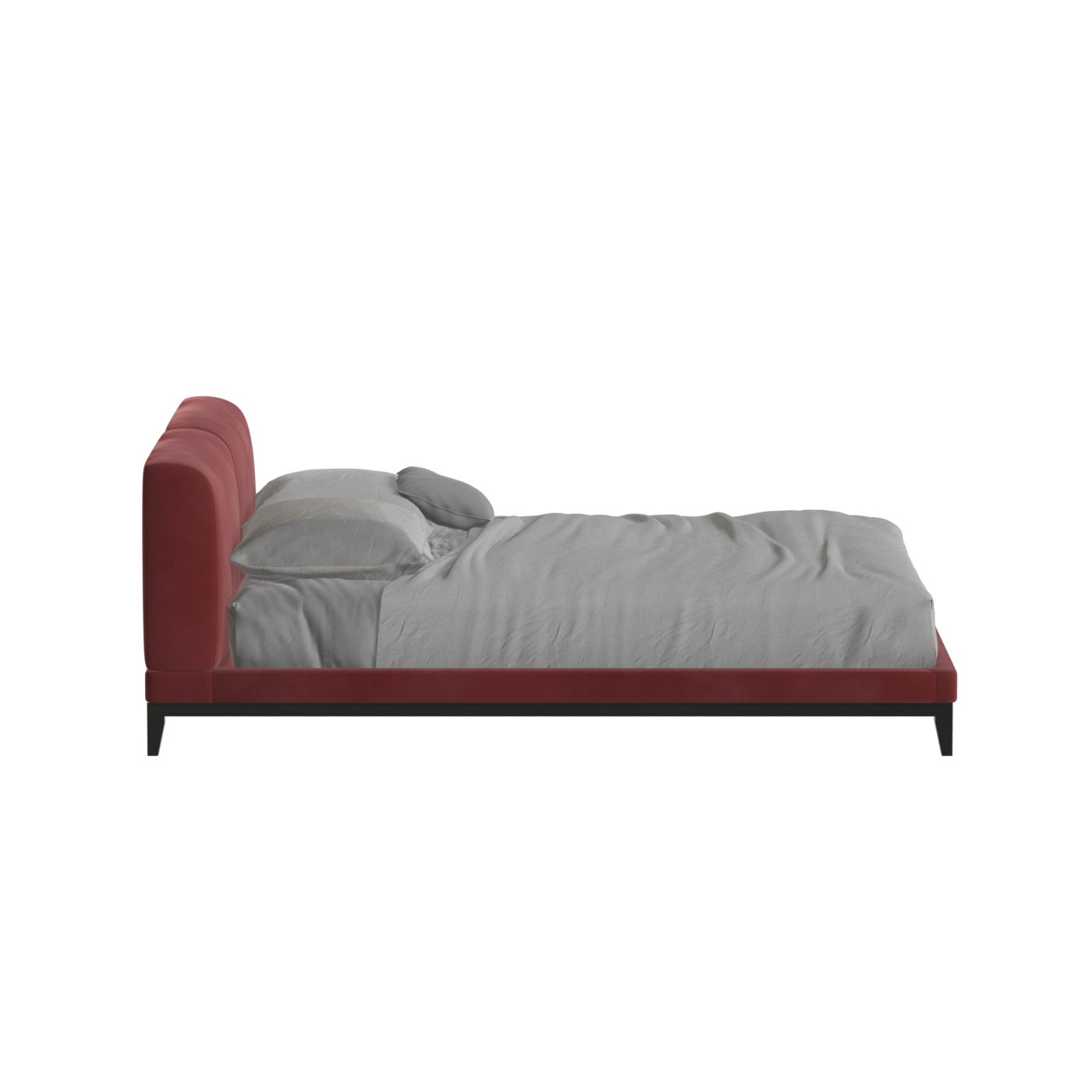 Infinity Upholstered Double Bed with Elegant Headboard