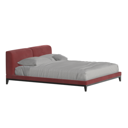 Infinity Upholstered Double Bed with Elegant Headboard