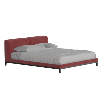 Infinity Upholstered Double Bed with Elegant Headboard