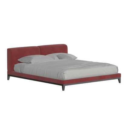 Infinity Upholstered Double Bed with Elegant Headboard
