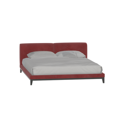 Infinity Upholstered Double Bed with Elegant Headboard
