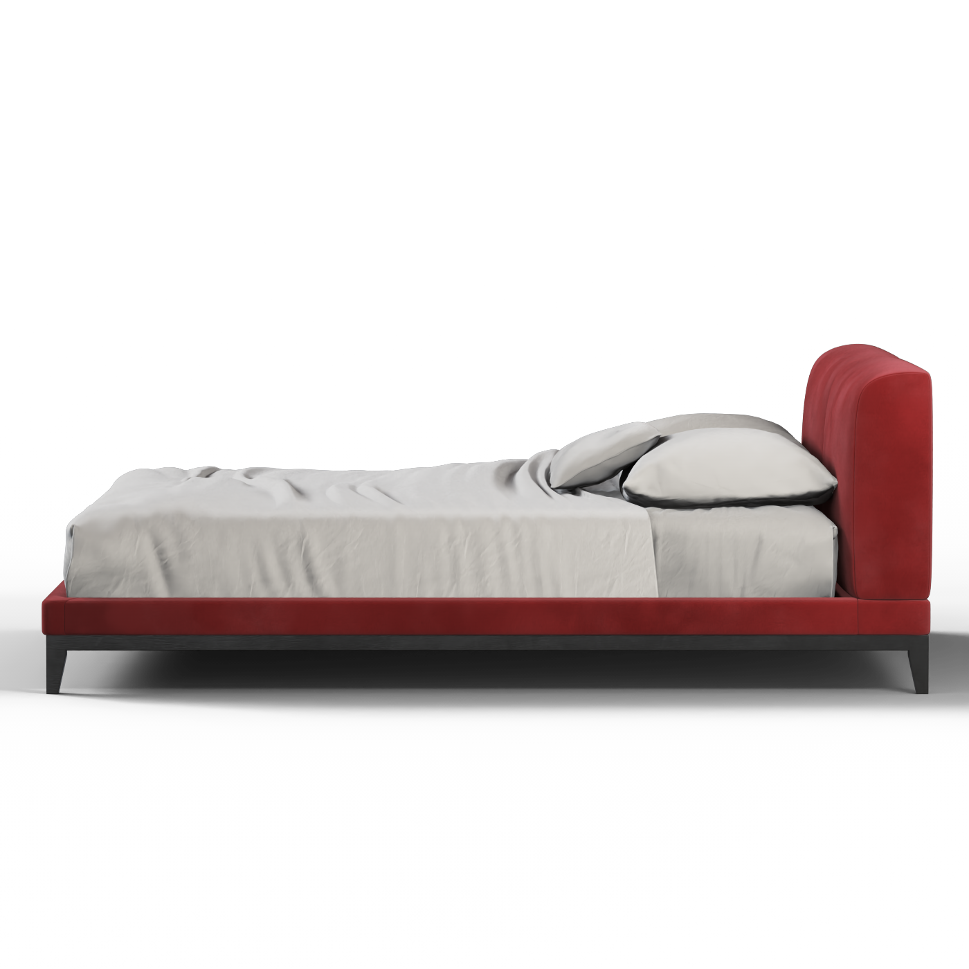 Infinity Upholstered Double Bed with Elegant Headboard