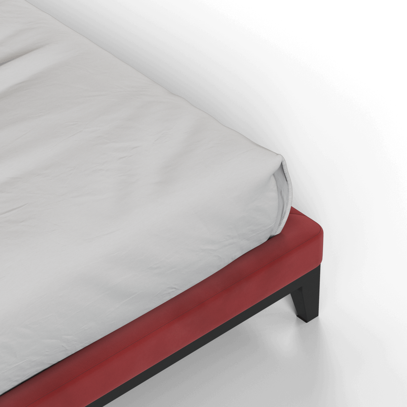 Infinity Upholstered Double Bed with Elegant Headboard