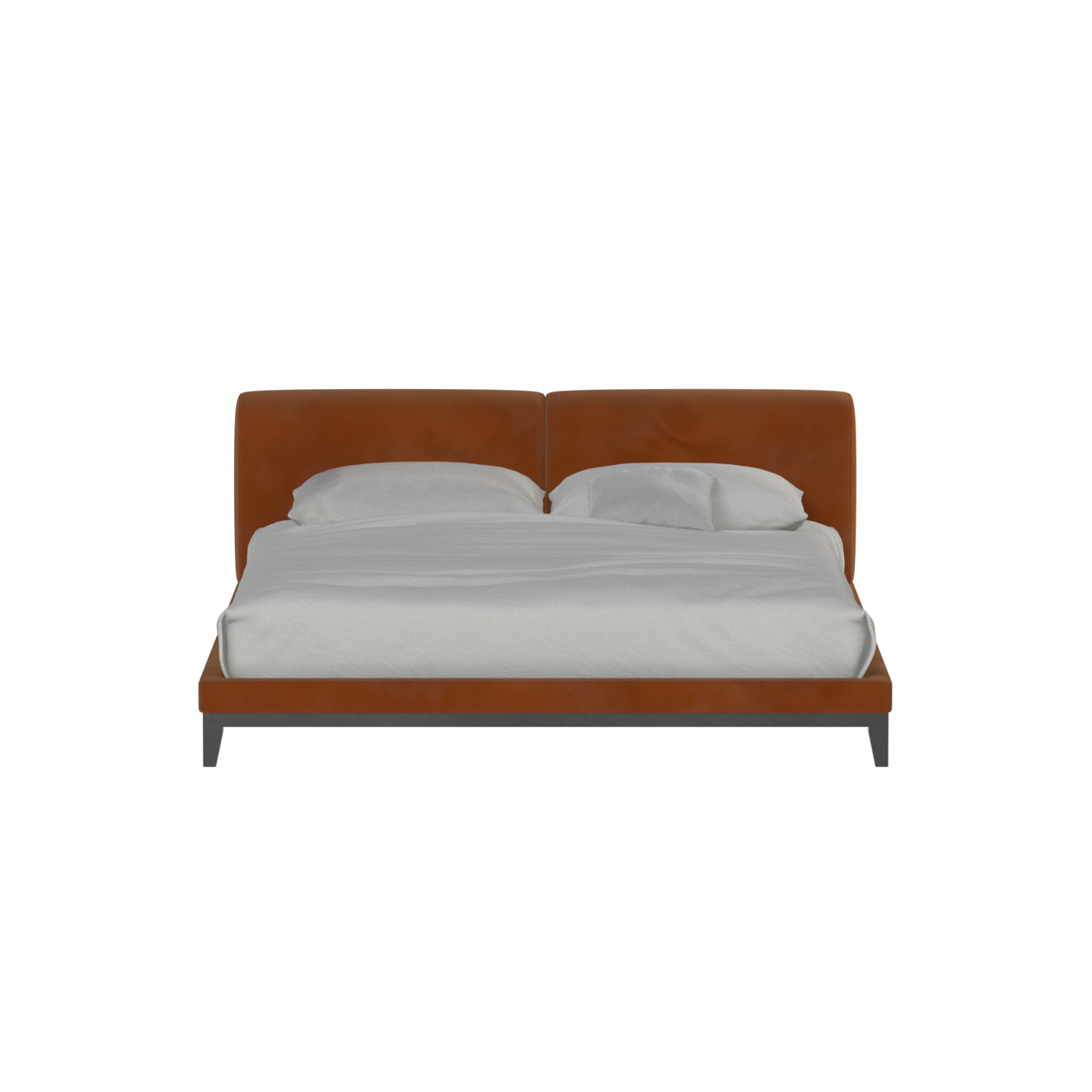 Infinity Upholstered Double Bed with Elegant Headboard
