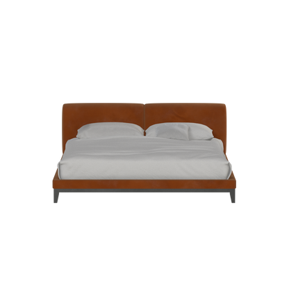 Infinity Upholstered Double Bed with Elegant Headboard