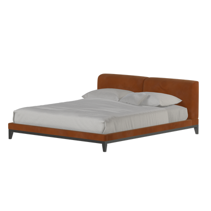 Infinity Upholstered Double Bed with Elegant Headboard