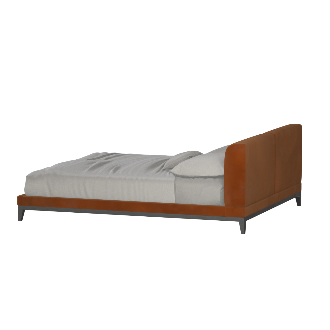 Infinity Upholstered Double Bed with Elegant Headboard