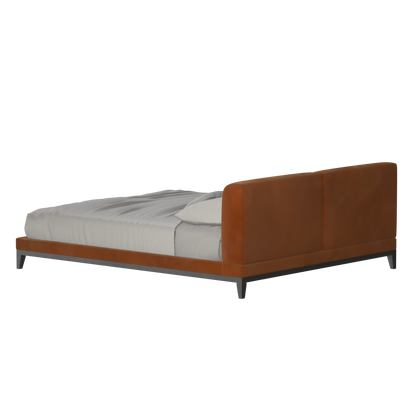 Infinity Upholstered Double Bed with Elegant Headboard