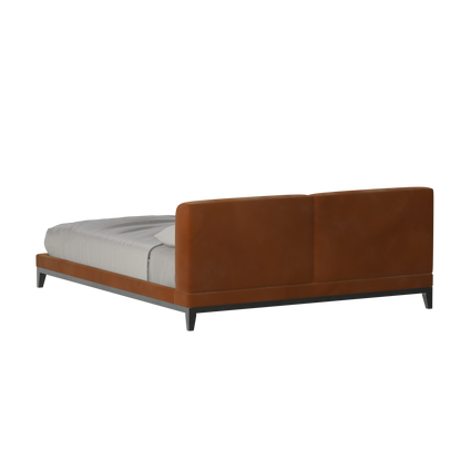 Infinity Upholstered Double Bed with Elegant Headboard