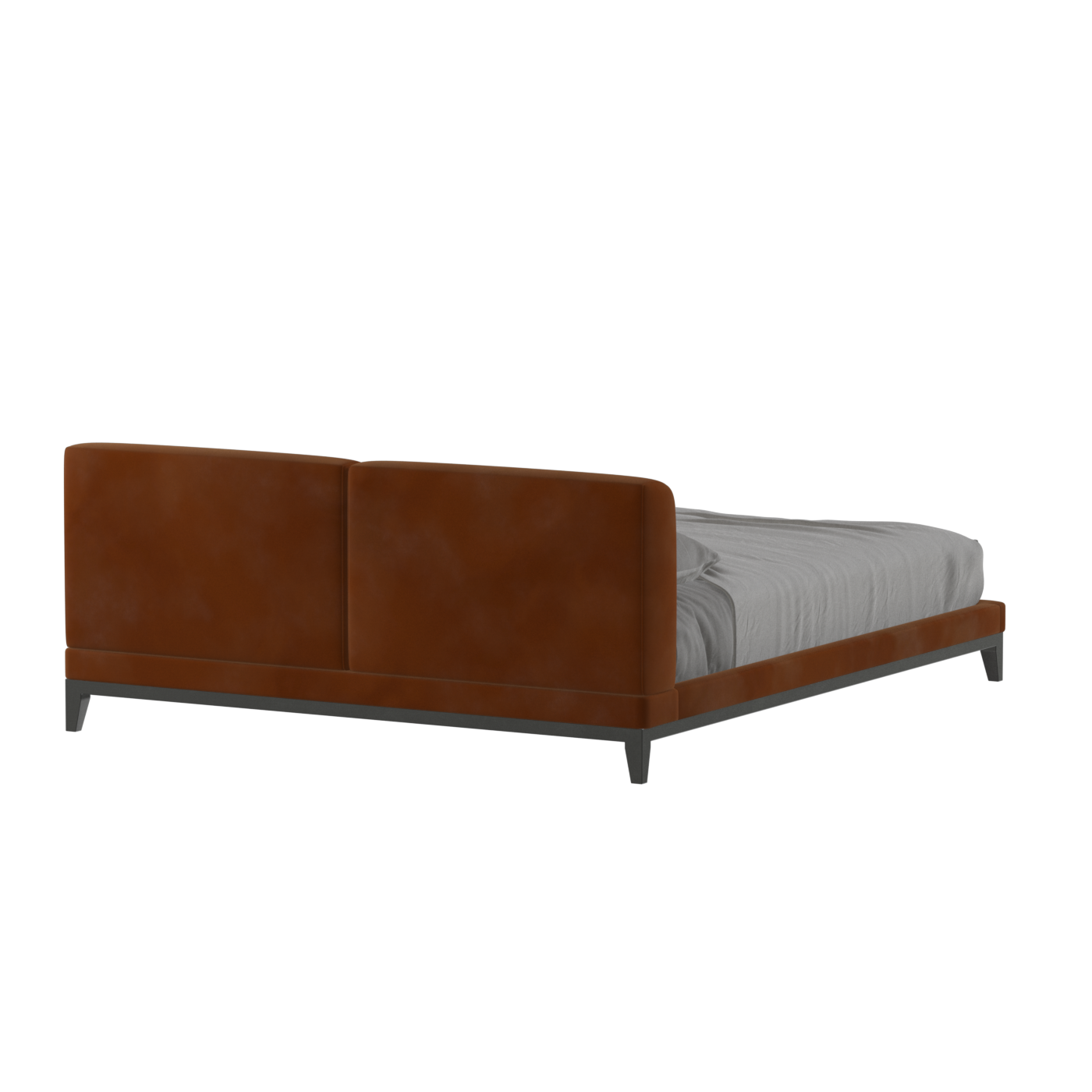 Infinity Upholstered Double Bed with Elegant Headboard