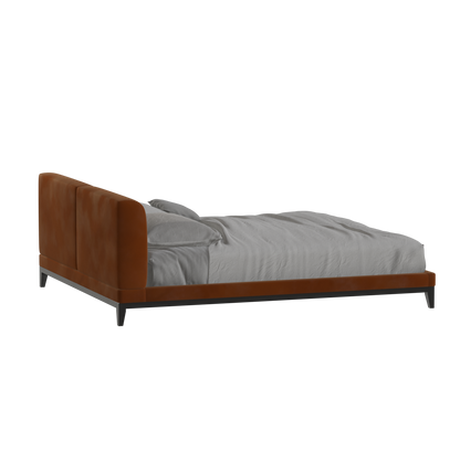 Infinity Upholstered Double Bed with Elegant Headboard