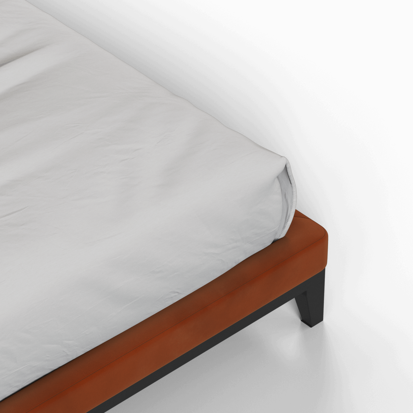 Infinity Upholstered Double Bed with Elegant Headboard