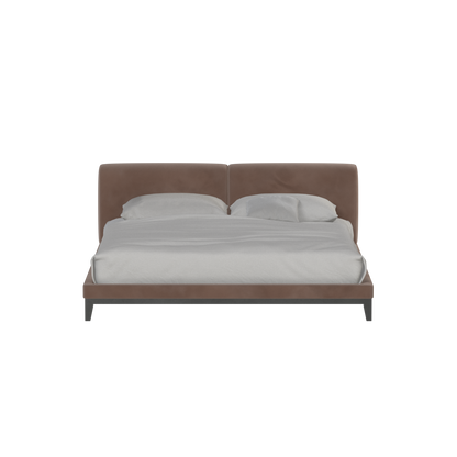 Infinity Upholstered Double Bed with Elegant Headboard