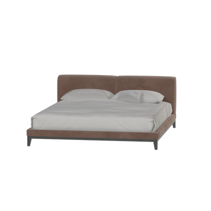 Infinity Upholstered Double Bed with Elegant Headboard
