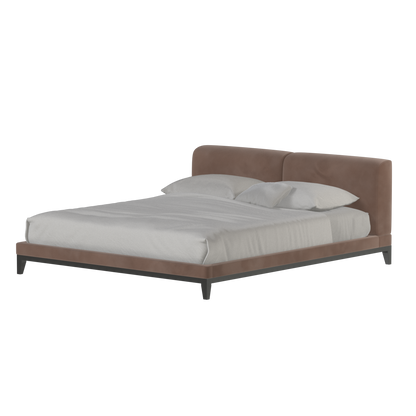 Infinity Upholstered Double Bed with Elegant Headboard