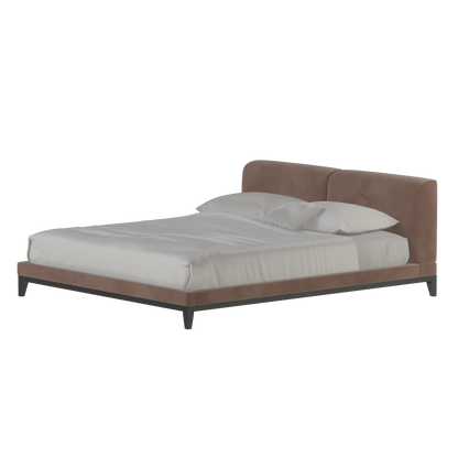 Infinity Upholstered Double Bed with Elegant Headboard