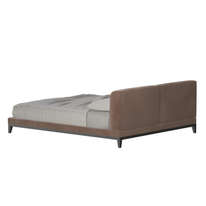 Infinity Upholstered Double Bed with Elegant Headboard