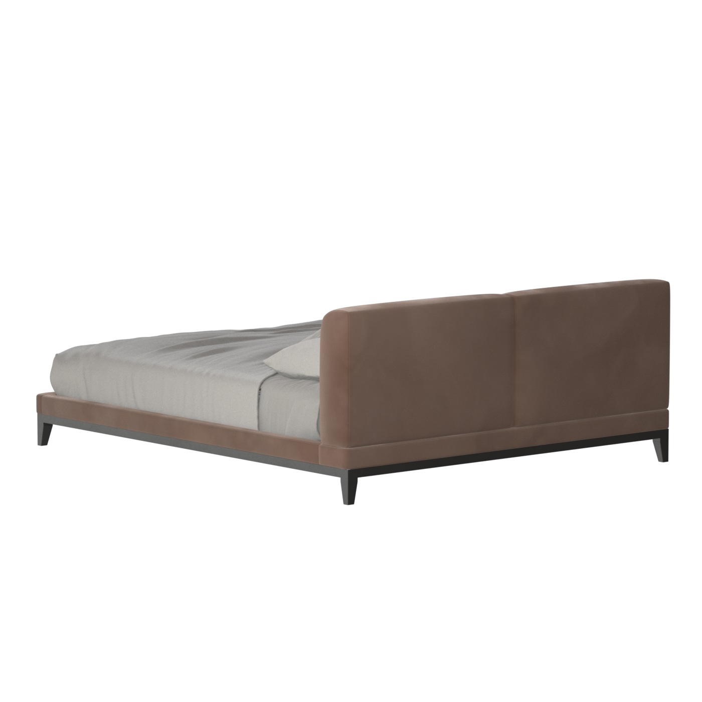 Infinity Upholstered Double Bed with Elegant Headboard