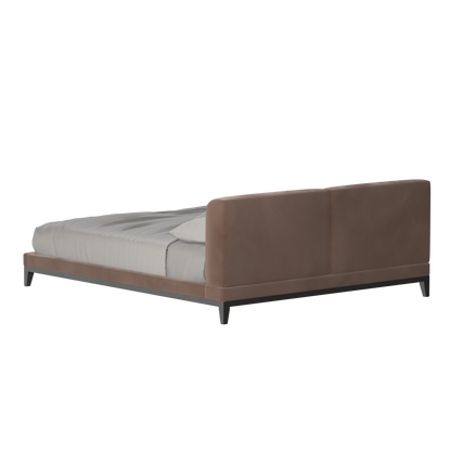 Infinity Upholstered Double Bed with Elegant Headboard