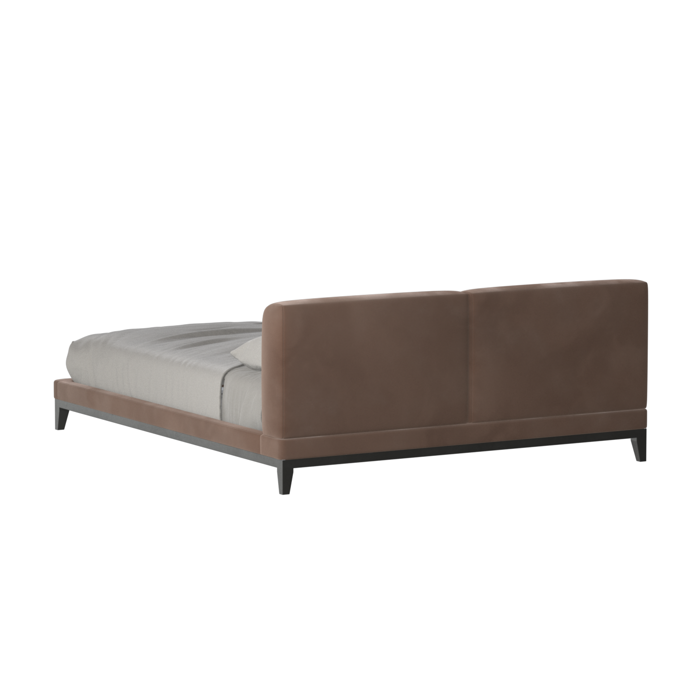Infinity Upholstered Double Bed with Elegant Headboard